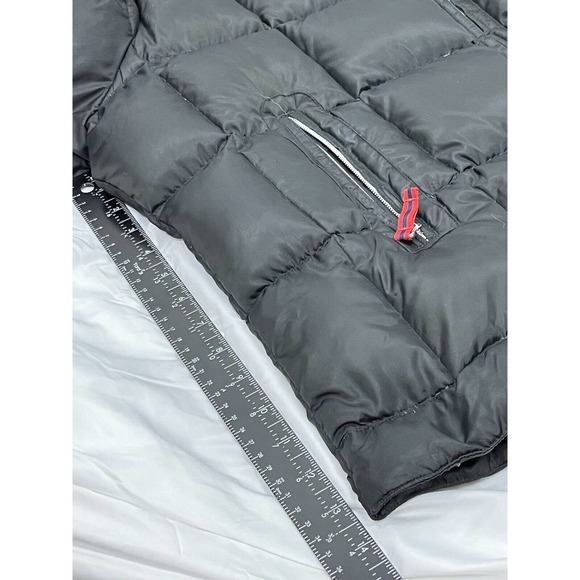Tommy Hilfiger Black Puffer Jacket Juniors XL White Tag Early to Mid 00's - Picture 9 of 11